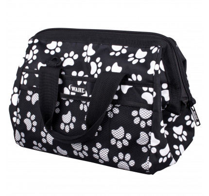Wahl Grooming Holdall - Black with white paw prints