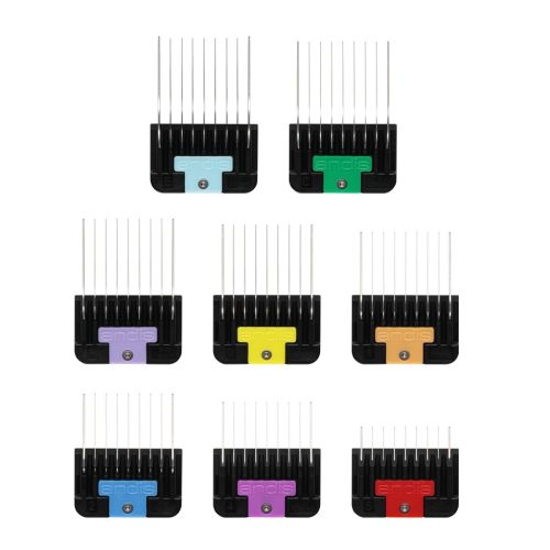Andis Stainless Steel Combs with Colour Guides