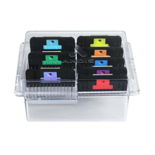 Andis Wide Blade Stainless Steel Combs with Colour Guides