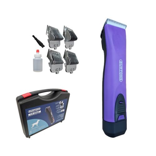 Burtons Cordless 2 Speed Dog Clipper - Purple