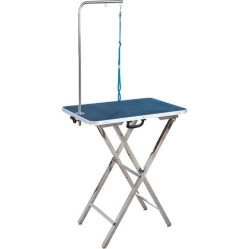 Burtons Fold Up Ring Side Dog Grooming Table Blue