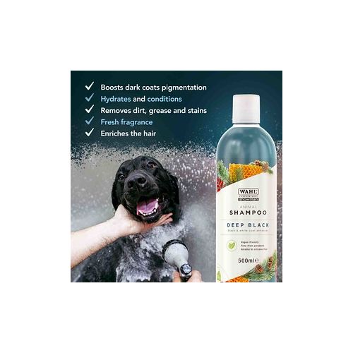 Wahl Deep Black Dog Shampoo - 500ml 15:1 Super Concentrate