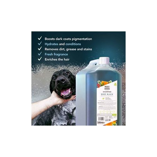 Wahl Deep Black Dog Shampoo - 5ltr 15:1 Super Concentrate