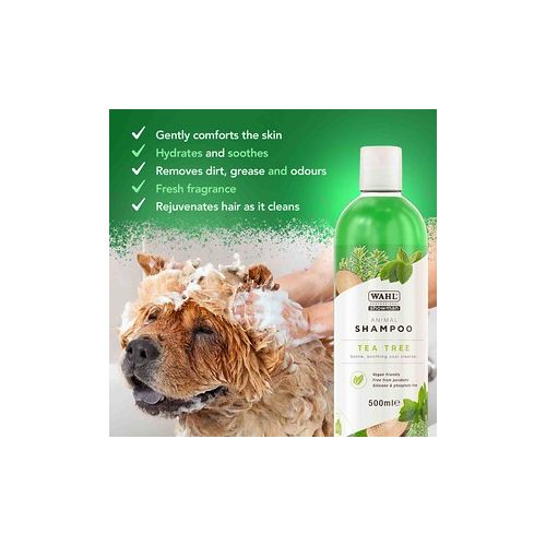 Wahl Tea Tree Dog Shampoo - 500ml 11:1 Super Concentrate