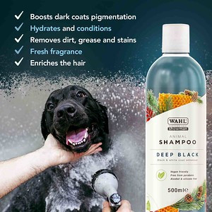 Wahl Deep Black Dog Shampoo - 500ml 15:1 Super Concentrate