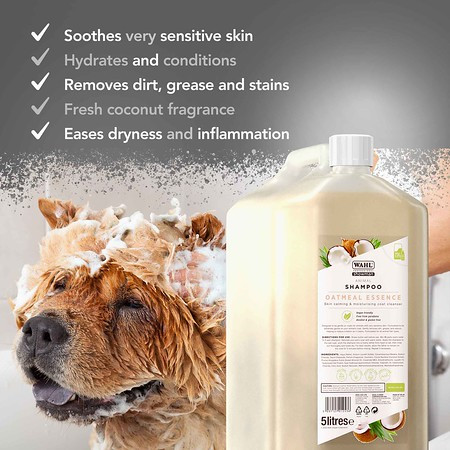 Wahl Oatmeal Essence Dog Shampoo - 5ltr 15:1  Super Concentrate